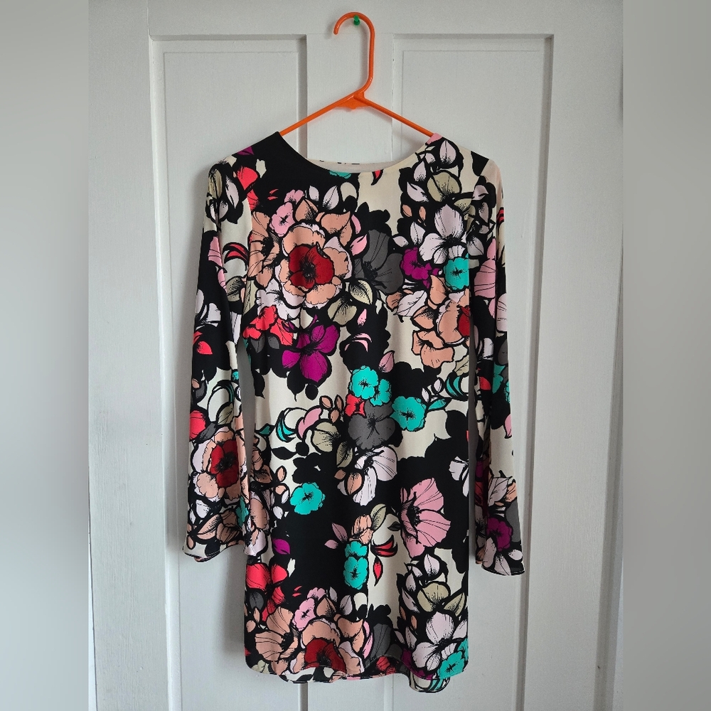 Express floral retro shift dress